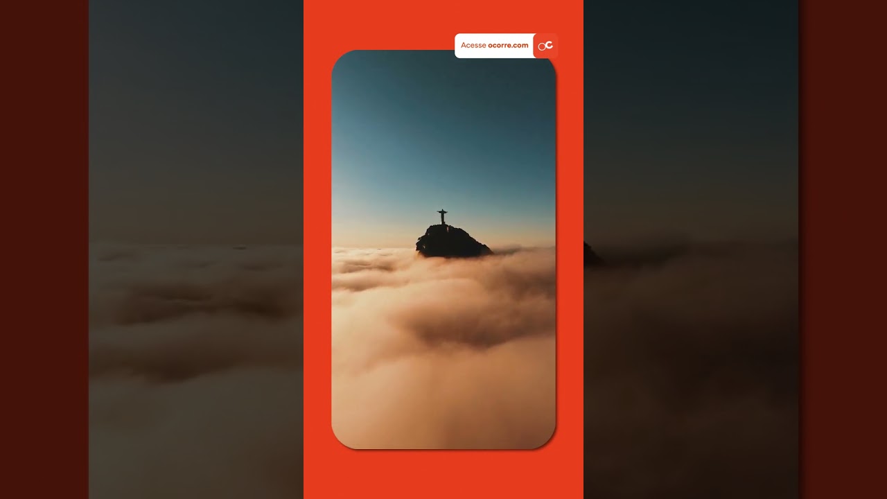 Drone registra CRISTO REDENTOR cercado por um “mar de nuvens”