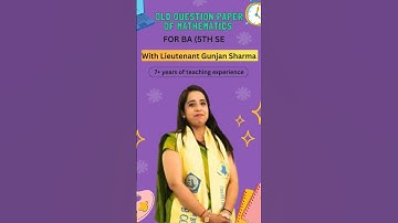 Old Question Paper of Number Theory & Trigonometry for B. A 5th Sem #mathematics