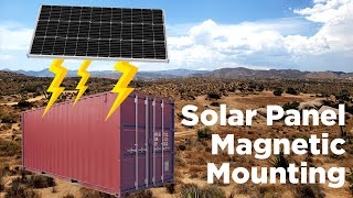 No-Drill Shipping Container Solar Panel Mounting!