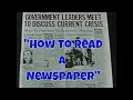 “ HOW TO READ A NEWSPAPER ” 1950s EDUCATIONAL FILM   WAUKEGAN NEWS-SUN NEWSPAPER XD39254