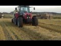 Prasowanie słomy 2014 - Massey Ferguson & Claas Rollant