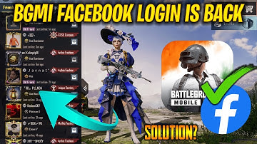 BGMI Facebook Login Issue Fixed || Avatar + Complete Inventory Is Back || Official Krafton Reply ?