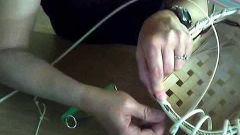 Basket Weaving Video #11b--Lashing on the Rim