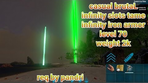 save data ark mobile infinity durabity iron armor | level 70 | weight 2k