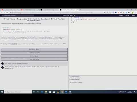Object Oriented Programming: Understand the Immediately Invoked Function Expression (IIFE)