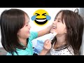Absolutely HILARIOUS and ADORABLE 😂😂😂  Fun with Kids Makeup Kit 😅