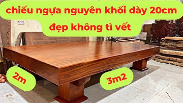 Bộ Chiếu Ngựa Nguyên Khối Gỗ Đinh Hương Nam Phi - Chiếu Ngựa Nguyên Khối 2mx3m2 - Thắng Phương Đồ Gỗ