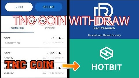 TNC COIN WITHDRAW | REAL RESEARCH APP