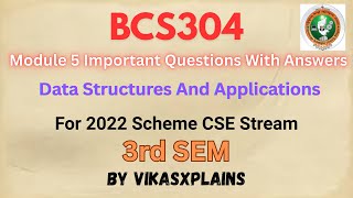 DS Module 5  Data Structures And Applications