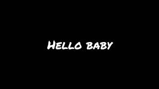 saying hello baby with natural deep voice Resimi