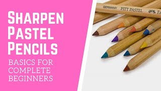 Soft Pastels - Basics for complete beginners - How to sharpen pastel pencils screenshot 3