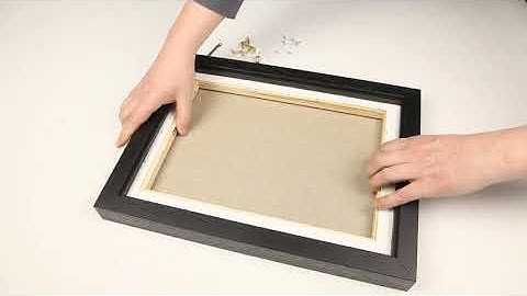 How To Mount The Canvas In The shadowbox side Of The Combiframe 1