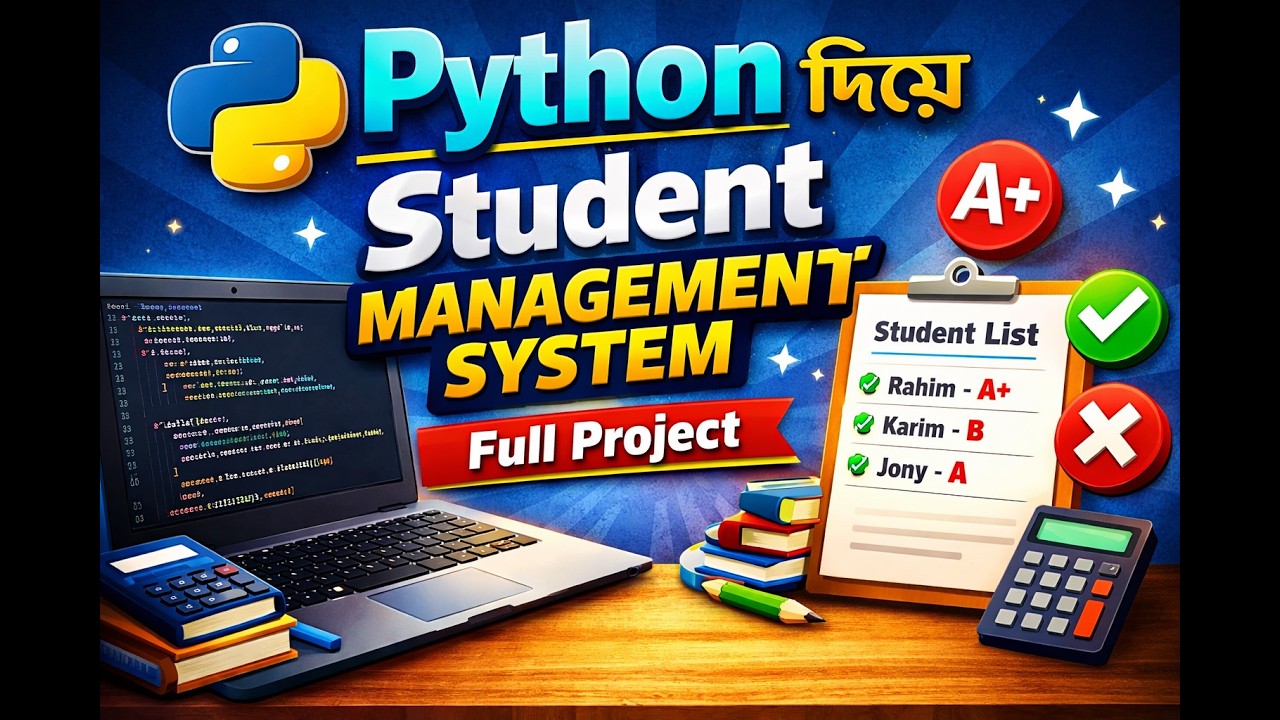 Build a Student Management System Using Python | Full Project - YouTube