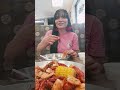 Cajun Crab seafood in Columbia MO with Baby Ko.