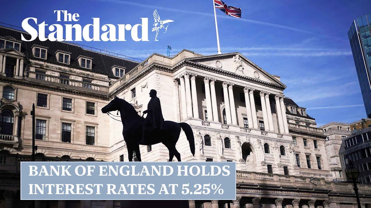Bank of England holds interest rates at 5.25% - YouTube