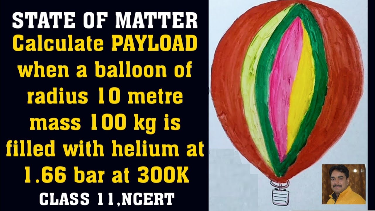 Calculate the PAYLOAD when a balloon of radius10 m,mass100 kg is filled