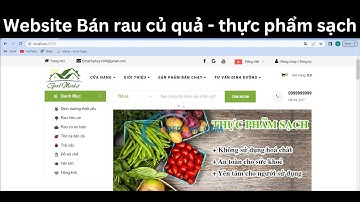 Website Asp.net MVC6 - Bán thực phẩm sạch - csdl sql sever