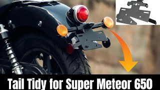 Installing Tail Tidy on Super Meteor 650 | LCB Blitz Tail Tidy Compatible For Super Meteor 650 |