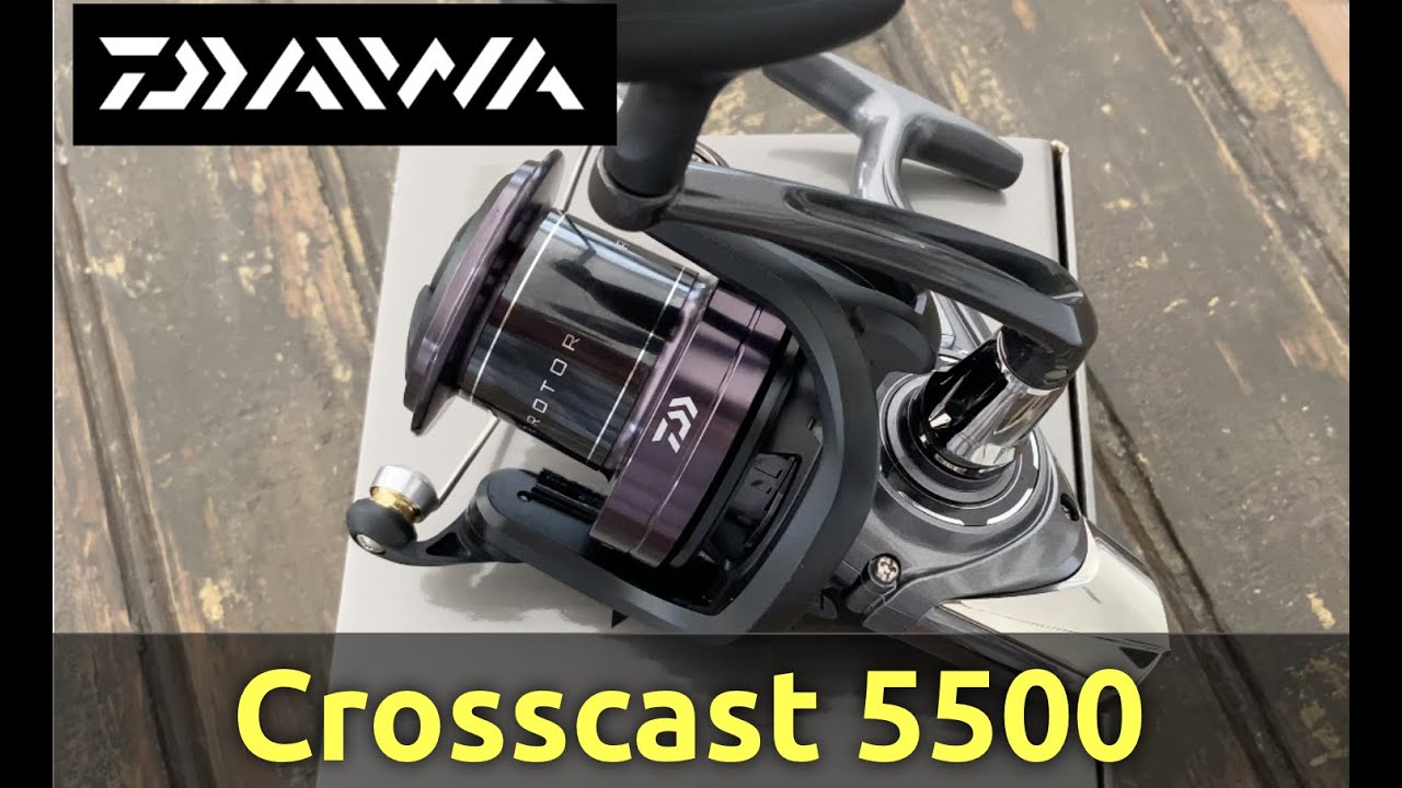 daiwa crosscast 5500 surf spinning reel Cross Wrap  Eliminates line dig Review de reel Daiwa Crosscast