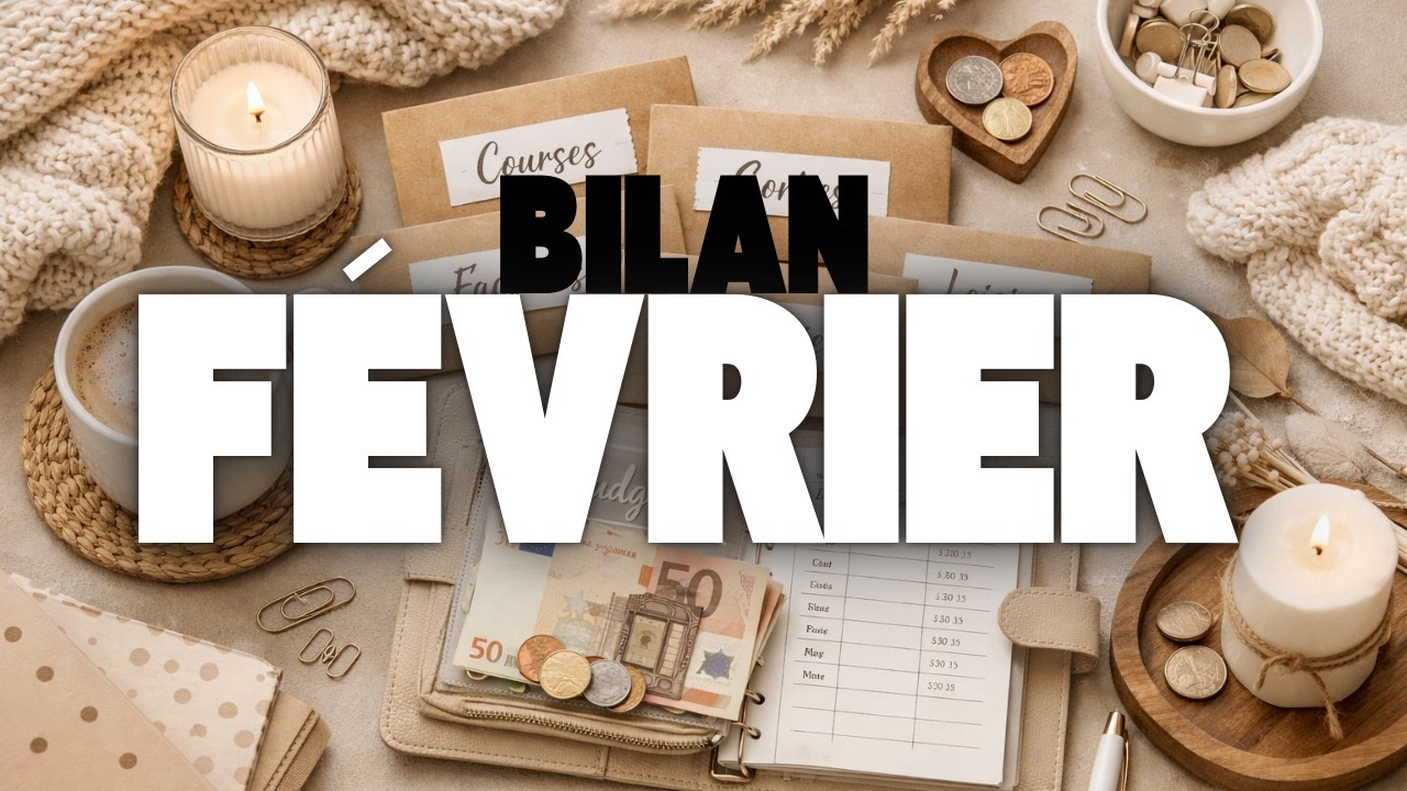 Bilan du mois : de belles épargnes ! | Février🧋• Méthode des enveloppes ✨