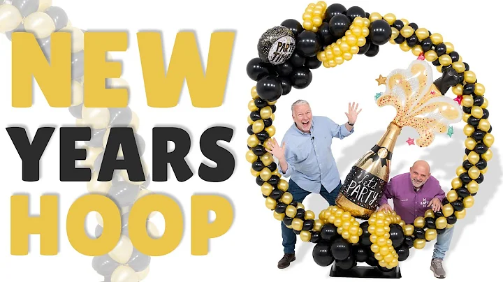Making a Luxury NYE Balloon Hoop... with Linking Balloons! | BMTV 569