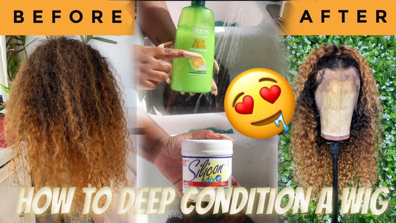 HOW TO DEEP CONDITION YOUR WIG W/ SILICONE MIX