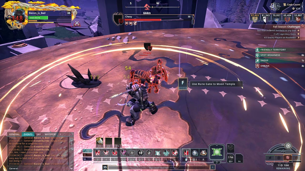 Crowfall - Level 35 Brigand can't kill Level 30 Cleric and almost dies several times. Great Balance