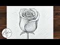 ROSE Drawing Easy | How to Draw a Rose step by step