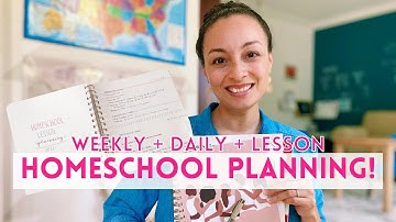 How I Do Weekly, Daily, Lesson Planning for Homeschool!