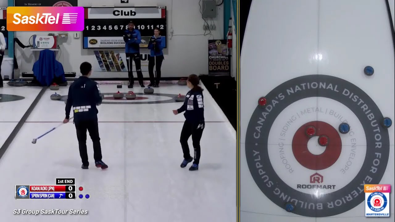 Koana Aoki vs  Springer Springer   Draw 4   Curling Stadium Martensville Mixed Doubles XCM