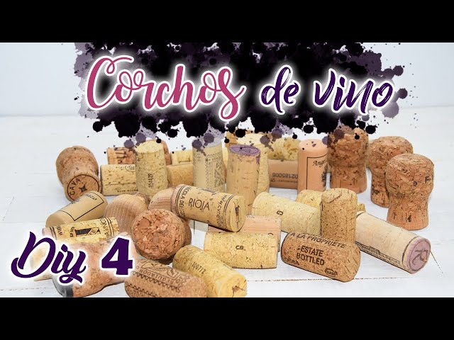 Un DIY para hacer letras con tapones de corcho  Artesanía corchos de vino,  Corchos de vino, Manualidades