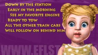 Children&#39;s Nursery Rhyme - Down by the Station