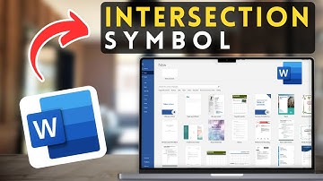 How to Write Intersection Symbol in MS Word | Microsoft Word Tutorial (2025)