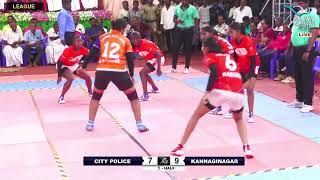 League | City Police Chennai Vs Kannaginagar | South Indian Women's Kabaddi Tournament 2023