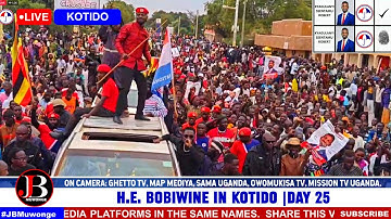 Breaking: Bobi Wine Shuts Down Kotido – Massive Crowds Escort Him to the Campaign Ground!