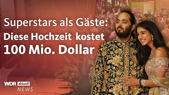 Hochzeit der Superreichen in Indien: So heiratet Milliardärssohn Anant Ambani | Aktuelle Stunde