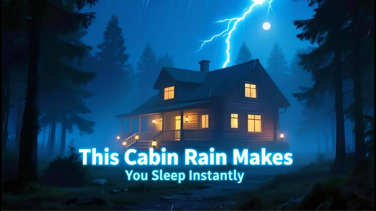 Rain Sounds for Deep Sleep — Peaceful Cabin in the Rainstorm | Total ...