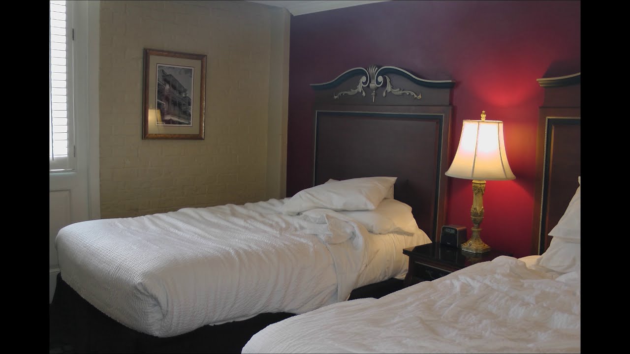 tour of a Bourbon Orleans Hotel room with petite balcony, French