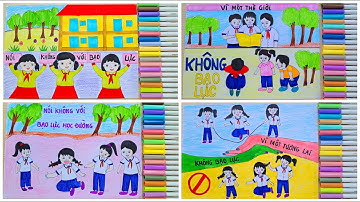 Vẽ Tranh Phòng Chống Bạo Lực Học Đường | Vẽ Bạo Lực Học Đường | Vân Handmade