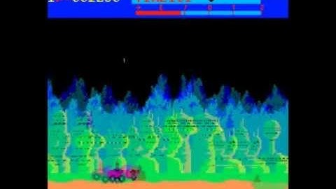 Moon Patrol 1982 Arcade Video Game - Gameplay