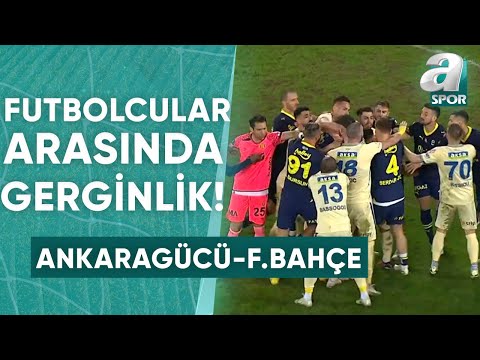 İki Takım Futbolcuları Arasında Gerginlik! | Ankaragücü 3-0 Fenerbahçe (Ziraat Türkiye Kupası)