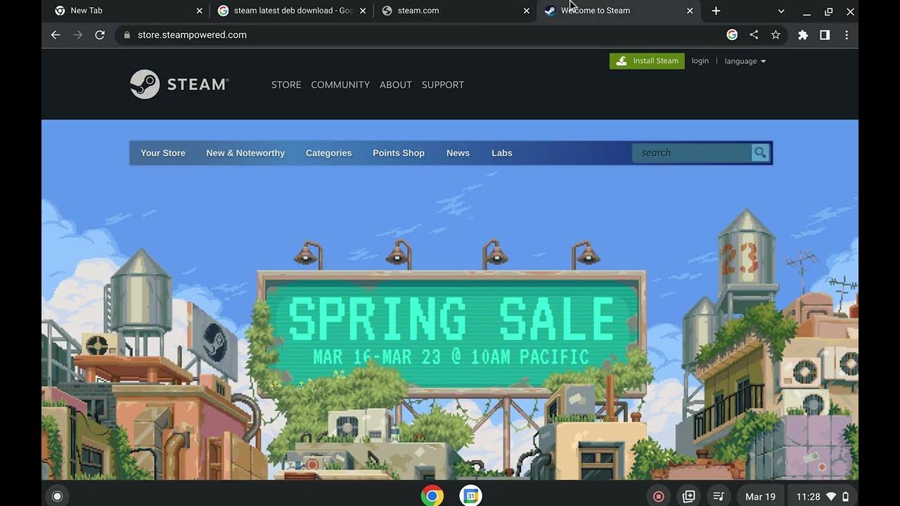 How to Install Steam and Install Games On Chromebook YouTube