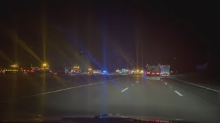 Video shows large response to crash on I-71 North in Richland County