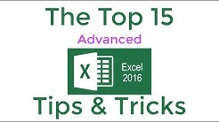 Top 15 Advanced Excel 2016 Tips and Tricks - Durasi: 22.07. 