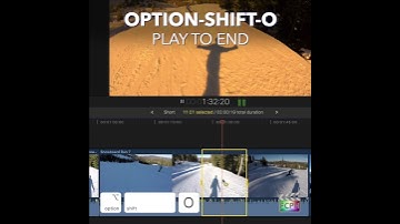 Final Cut Pro Shortcut | Option-Shift-O | Play to End