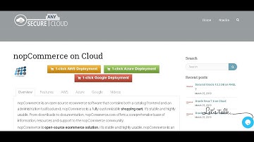 Secured nopCommerce on Windows 2012 R2 Deploy on Azure , AWS and Google Cloud Platform.
