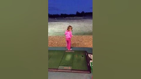 At the driving range.