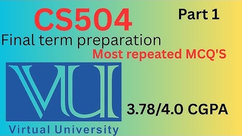 Cs504 final term preparation part 1 💯