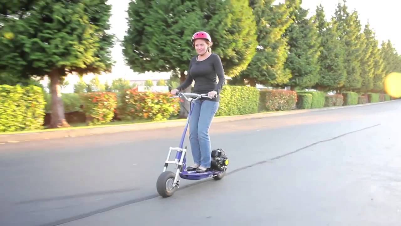 XTreme XG550 50cc Electric Start Gas Scooter YouTube