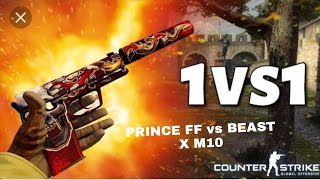 BEAST X M10 vs WHITE9 FF || 1v1 || GARENA FREE FIRE